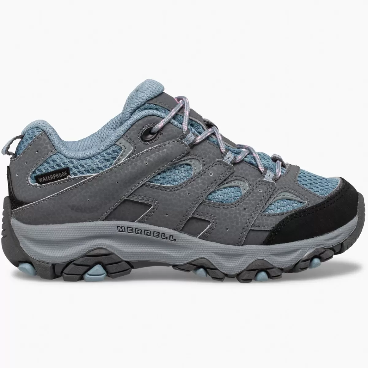 Kids Merrell Big Kid's Moab 3 Low Lace Waterproof Sneaker